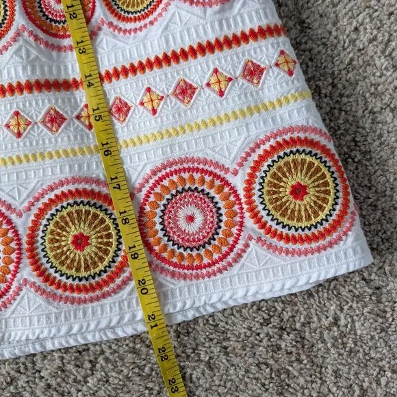 EUC Linen Boden Embroidered Skirt US 16/18 - Picture 7 of 8